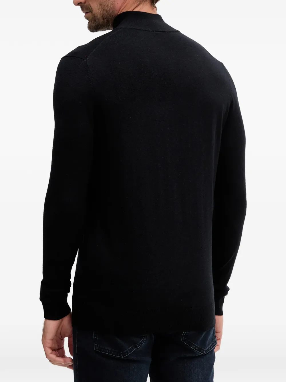  Mos Mosh Mmgadam Half-zip Sweater - Black 