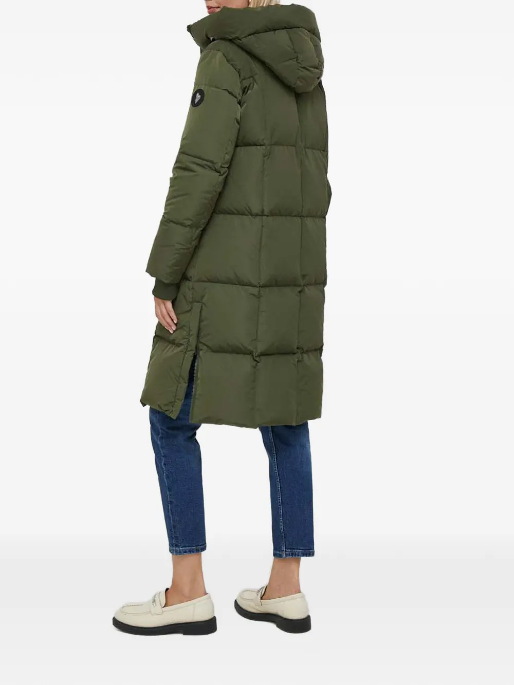  Mos Mosh Hooded Quilted Coat - Green 
