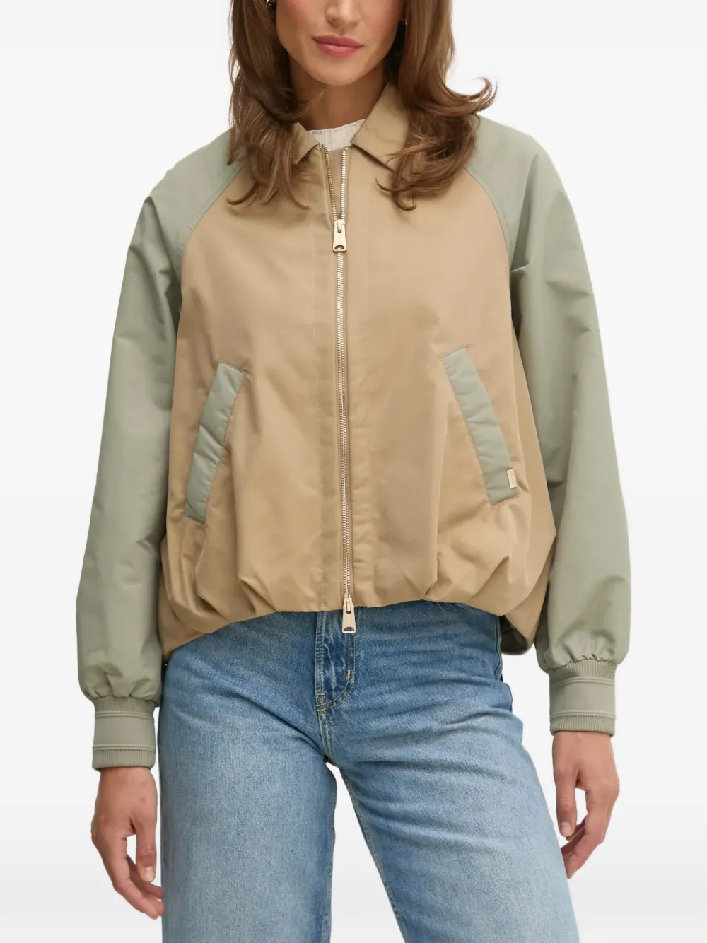 Mos Mosh colourblock zip-up jacket - Toni neutri