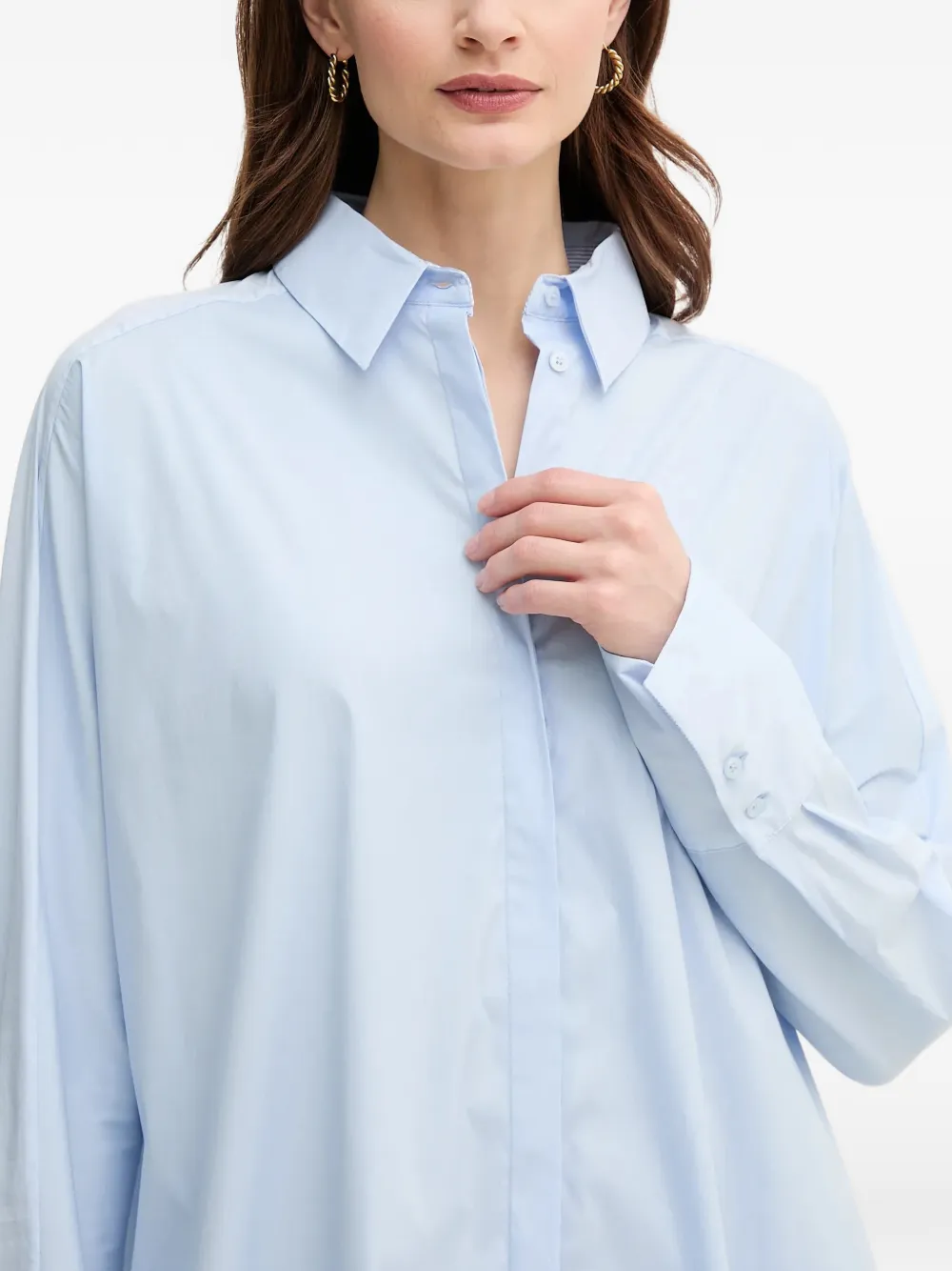 Mos Mosh Asymmetrische blousejurk Blauw