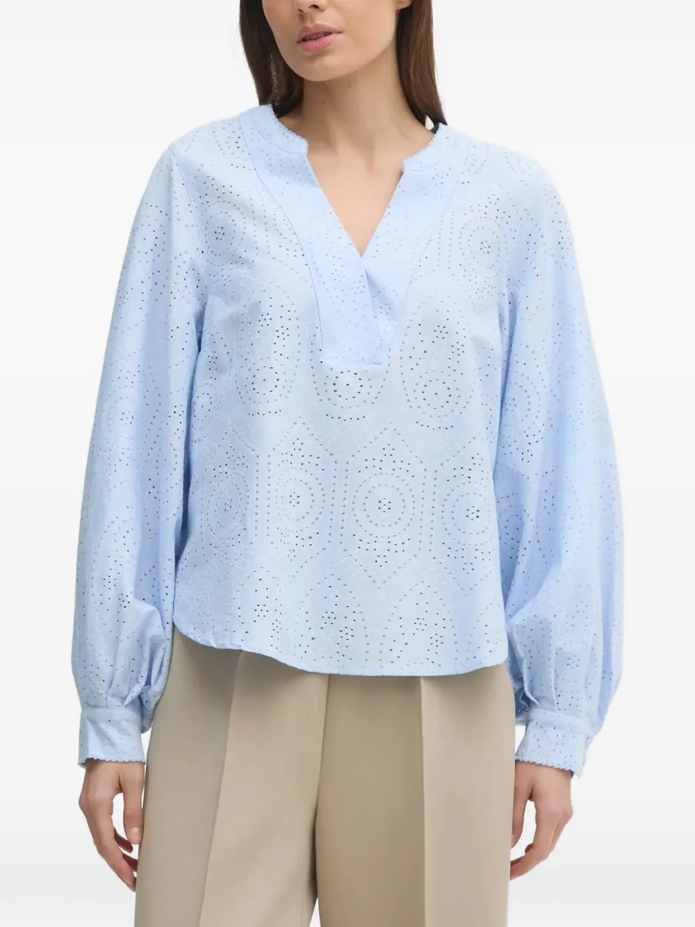 Mos Mosh MMYen Sina perforated blouse - Blu