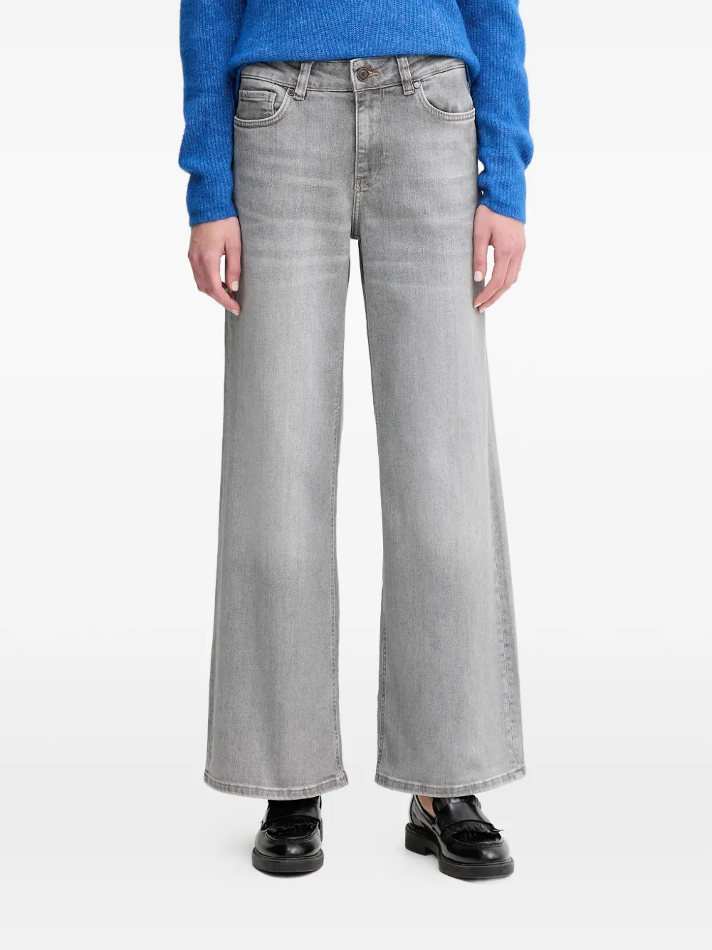 Mos Mosh MMDara Hera wide-leg jeans - Grigio