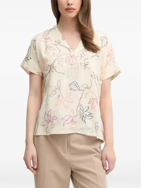 Mos Mosh MMMargie Leavy V-neck blouse