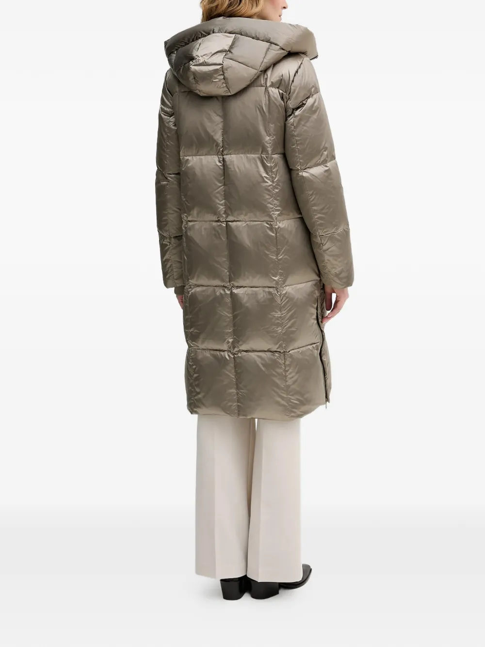  Mos Mosh Hooded Quilted Coat - Green 