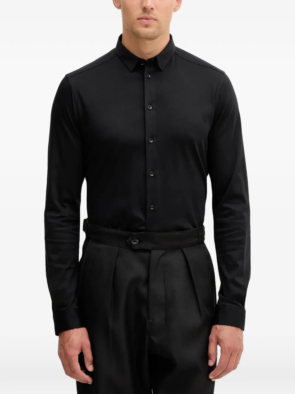Mos Mosh Mmgmarco Buttoned Shirt In Black