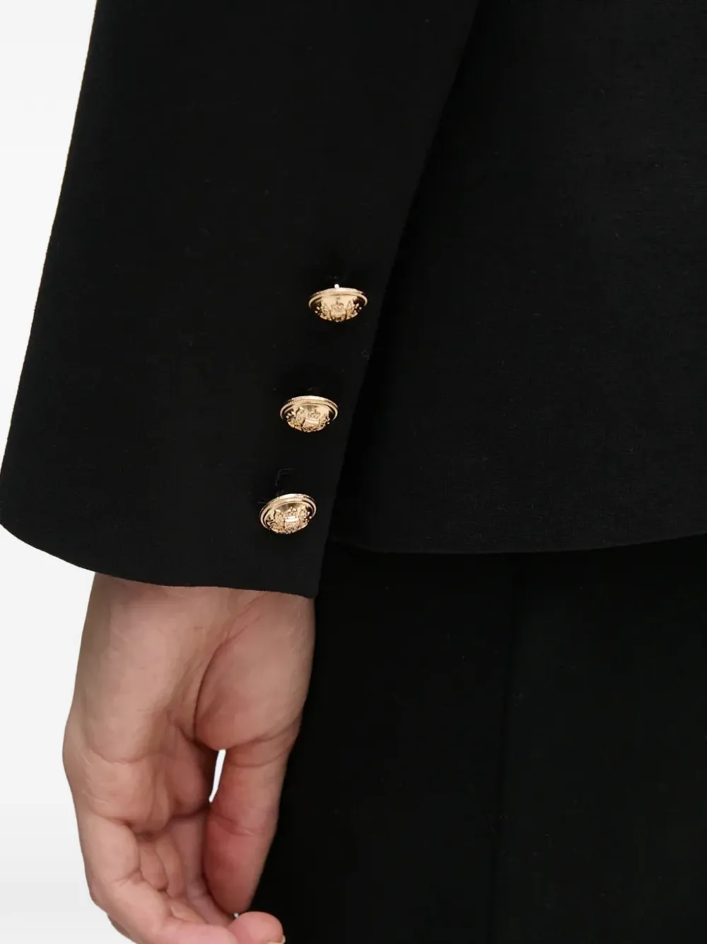 Gaudi Blazer met dubbele rij knopen Zwart