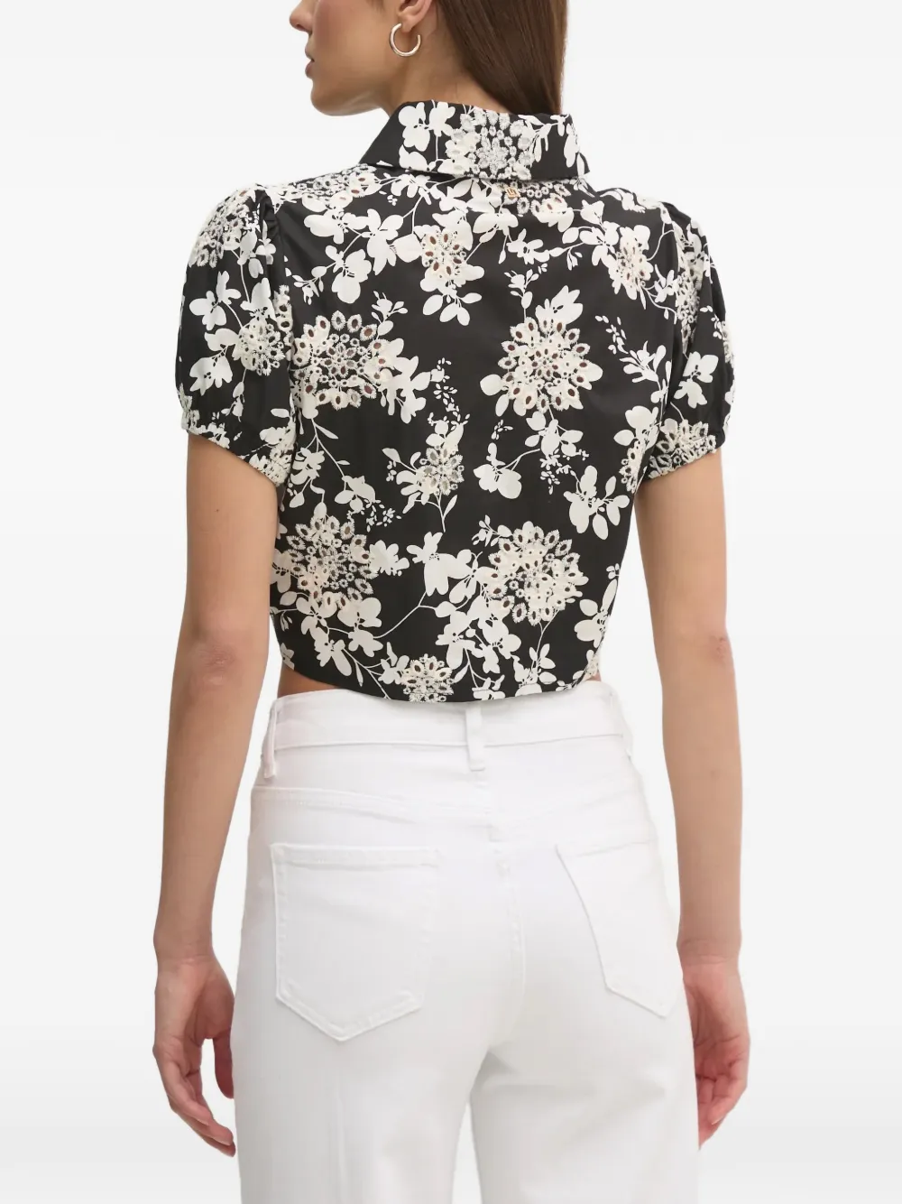  Gaudi Floral-pattern Shirt - Black 