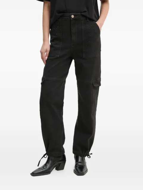 Gaudi jeans cargo con tiro alto
