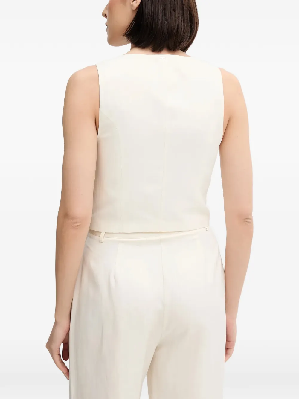 V-Neck Buttoned Vest