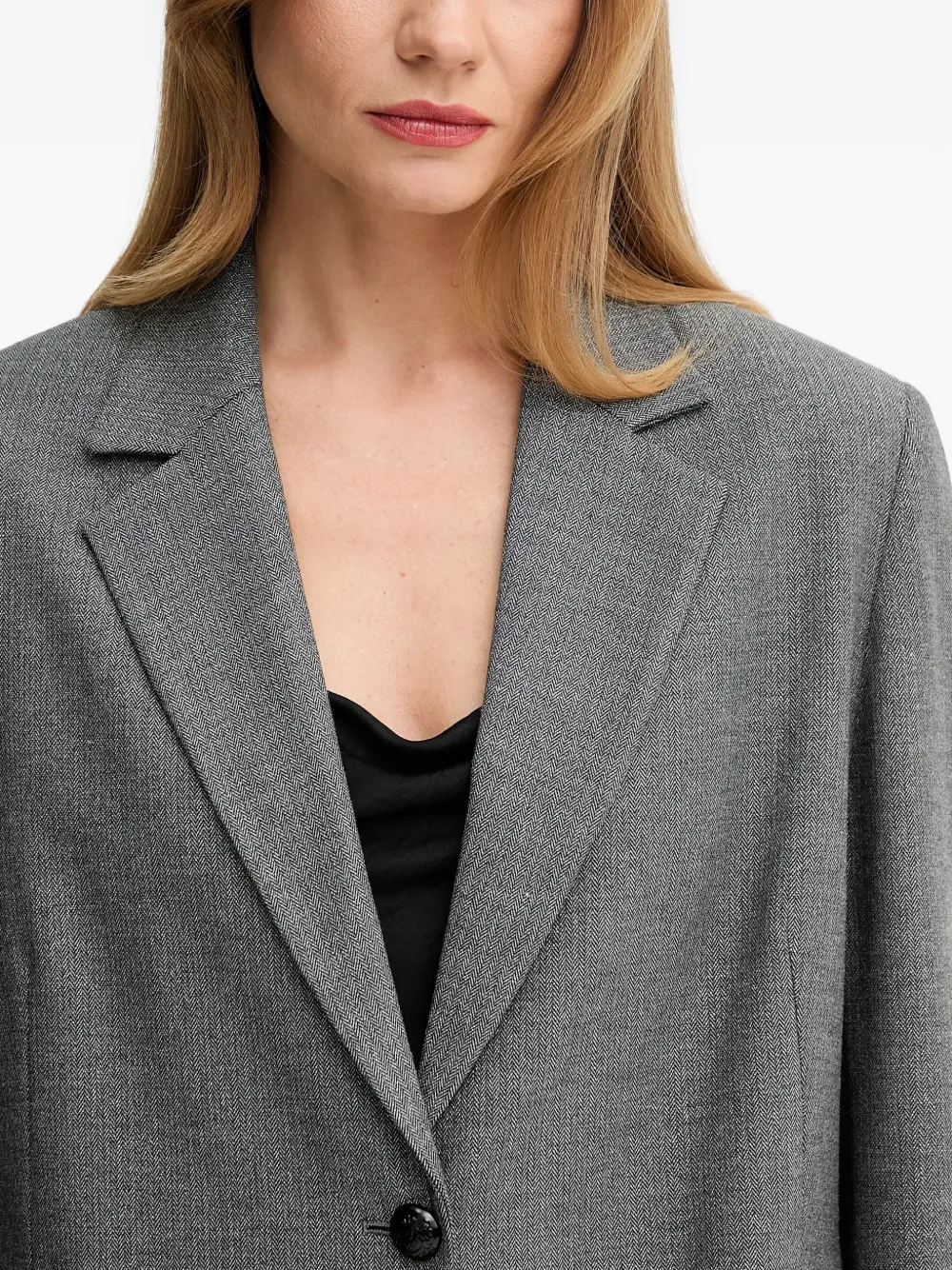 Gaudi Blazer met knoopsluiting Grijs