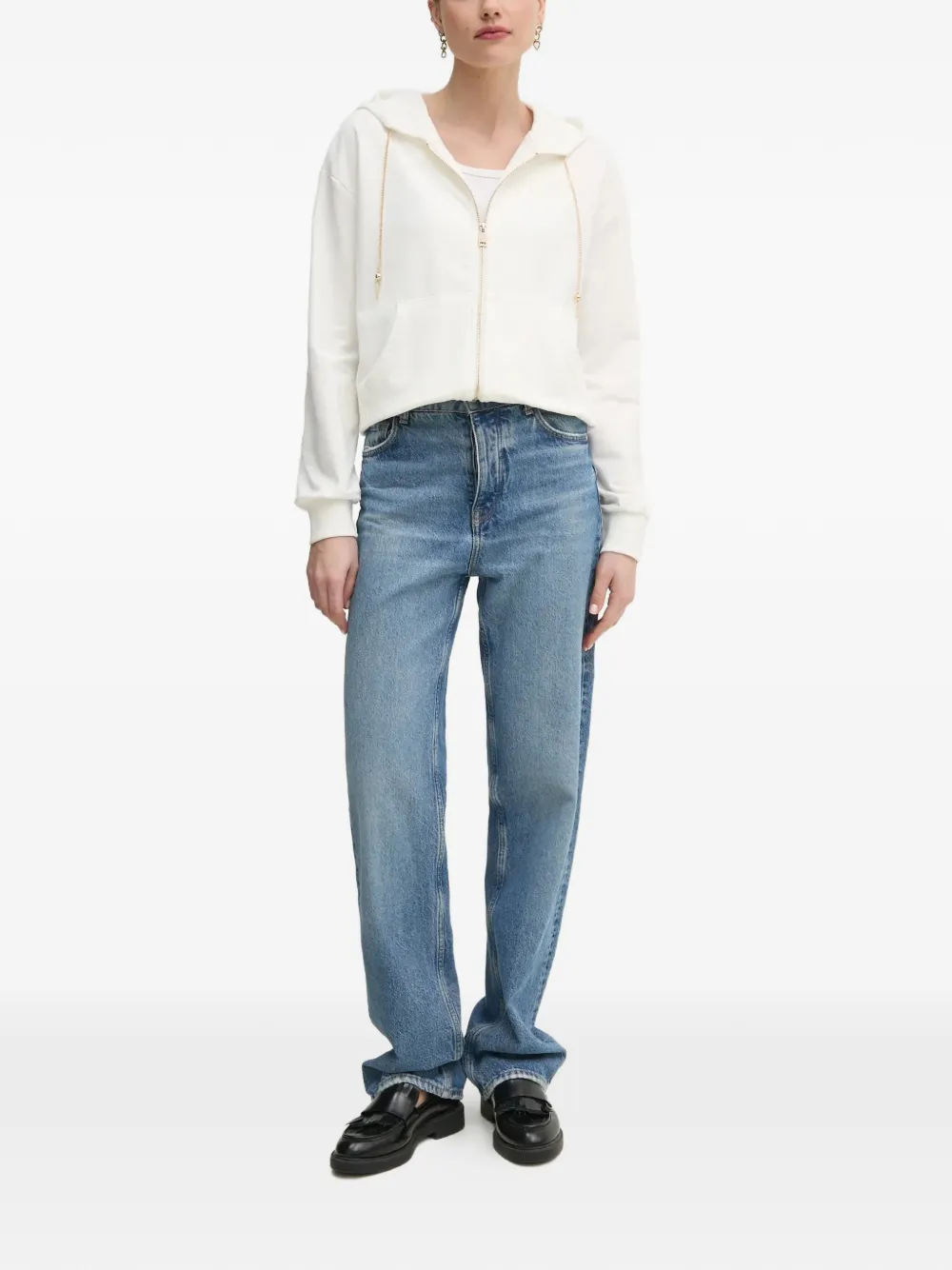  Gaudi Zip-fastening Hoodie - White 