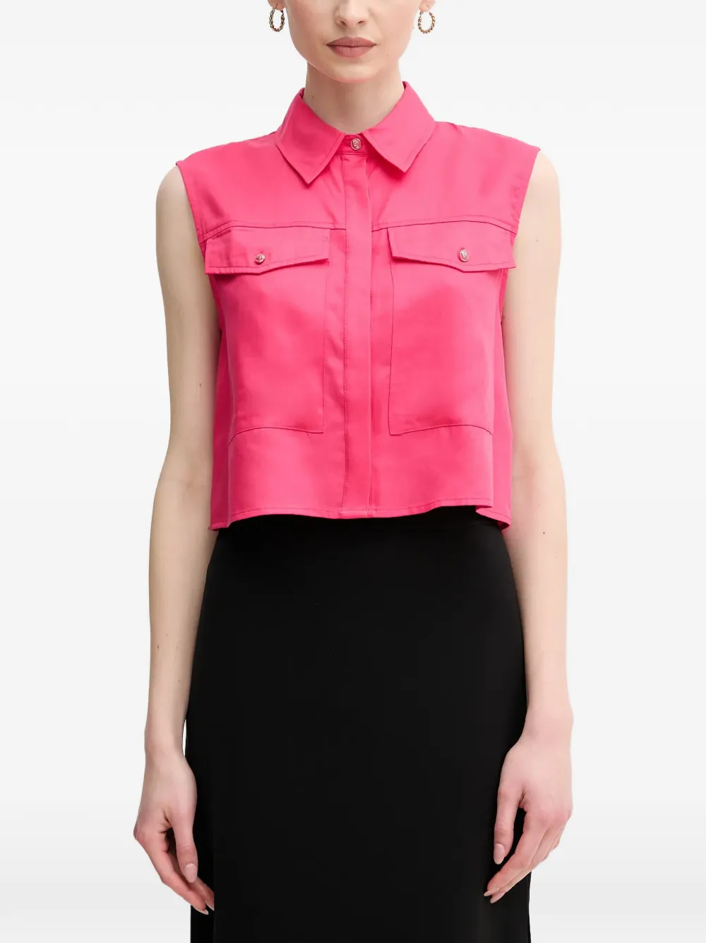 Gaudi chest-pockets shirt - Rosa