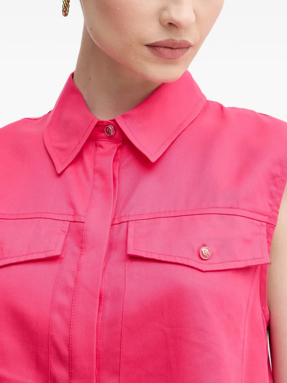 Gaudi Blouse met borstzak Roze