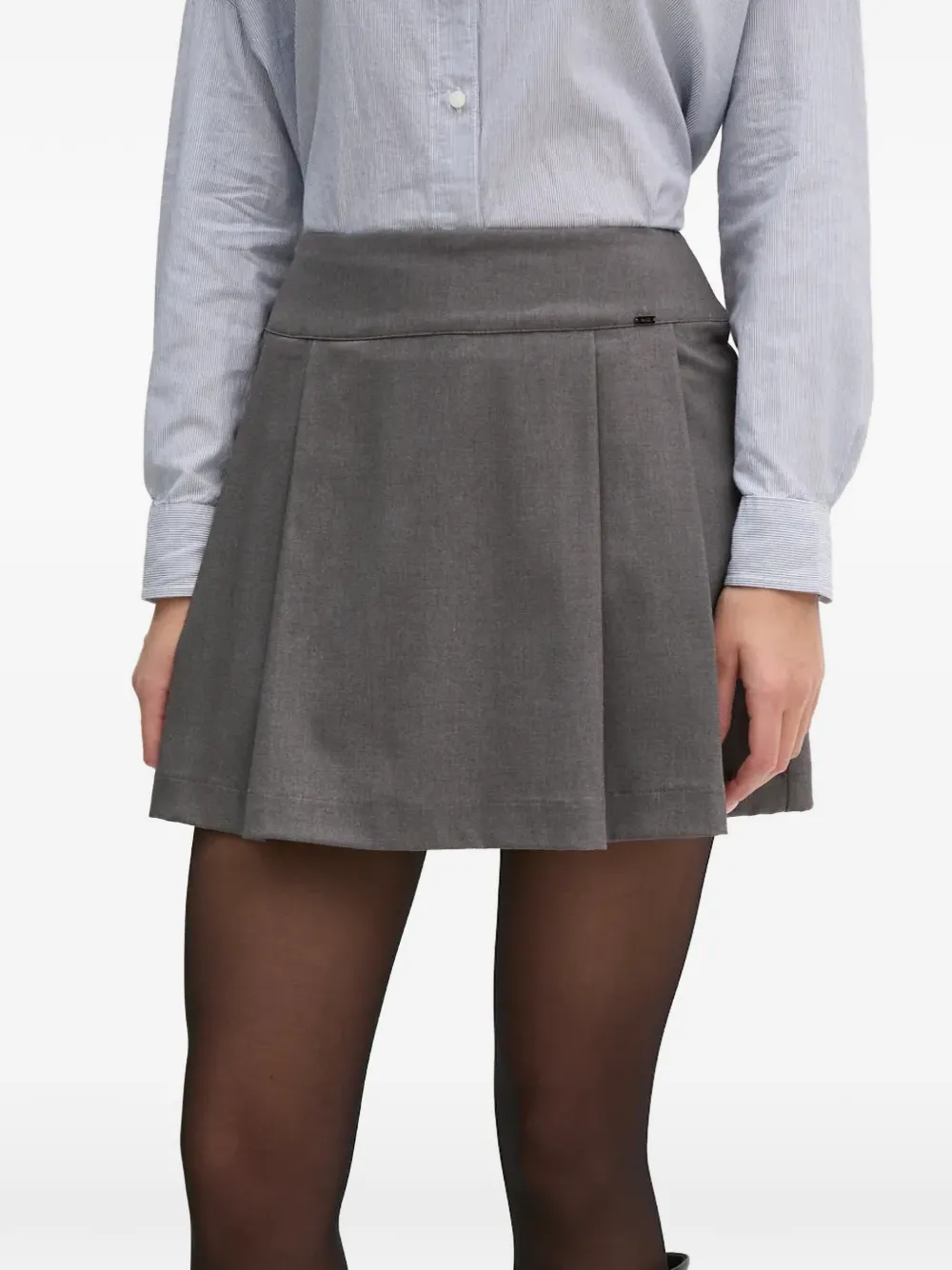  Gaudi Pleated Skirt - Grey 