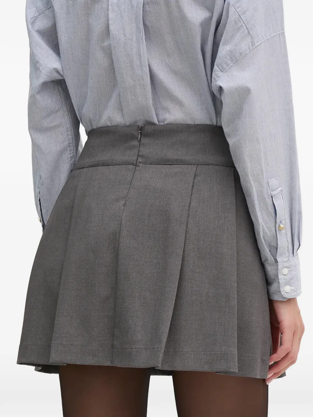  Gaudi Pleated Skirt - Grey 
