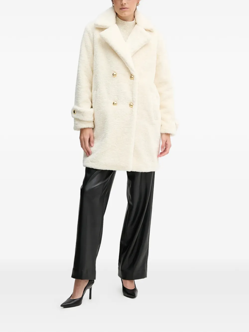  Gaudi Buttoned-cuff Coat - Neutrals 