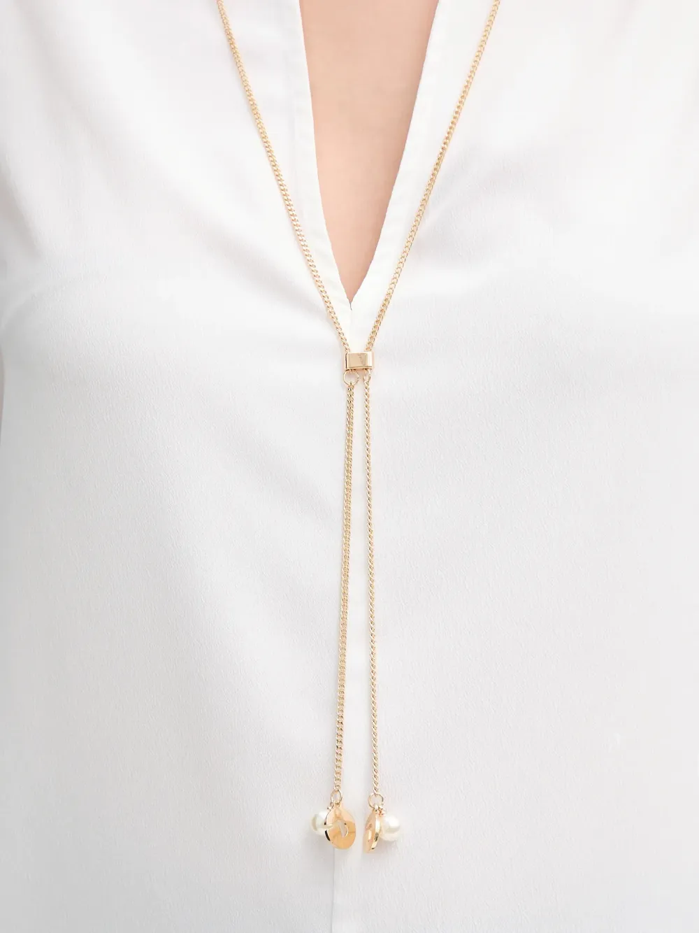 Gaudi Blouse met V-hals Wit