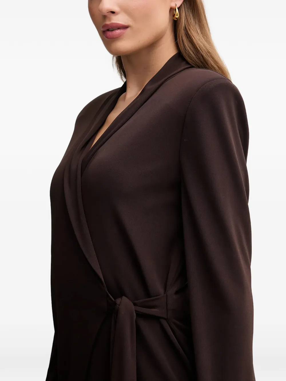Gaudi Blazer met gestrikte taille Bruin