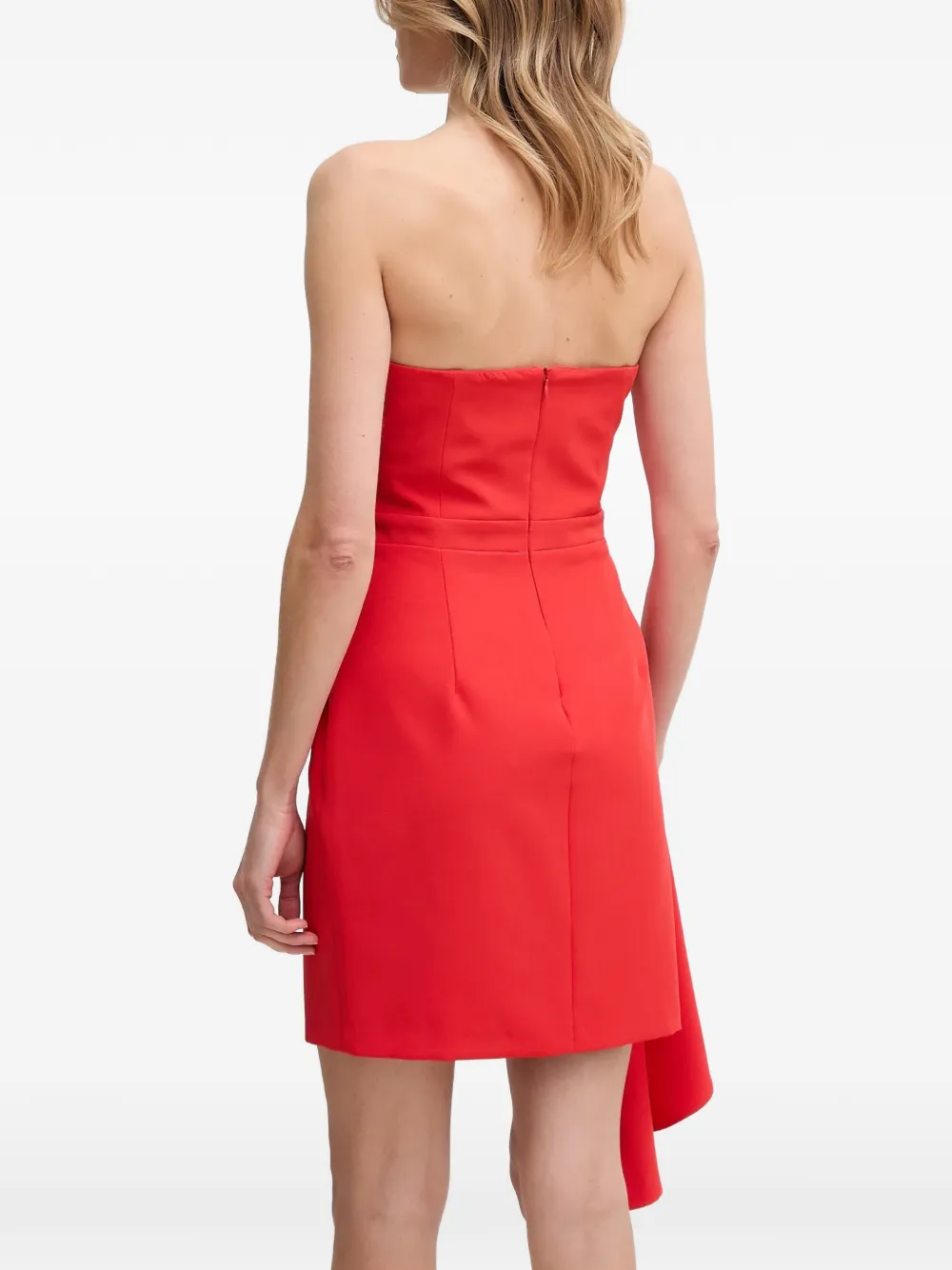 Gaudi Strapless mini-jurk met bloemdetail Rood