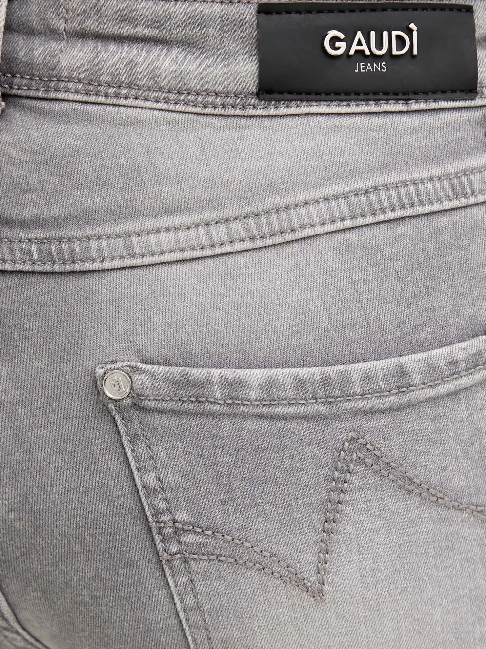 Gaudi Jeans met riemlussen Grijs