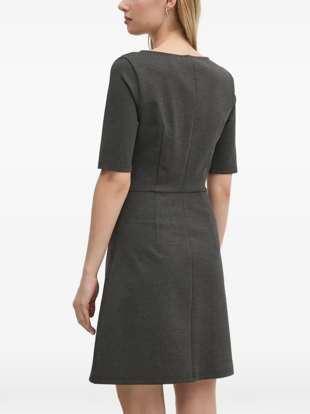  Gaudi Flap-pocket Mini Dress - Grey 