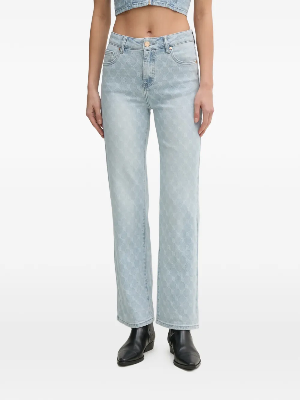 Gaudi patterned jeans - Blu