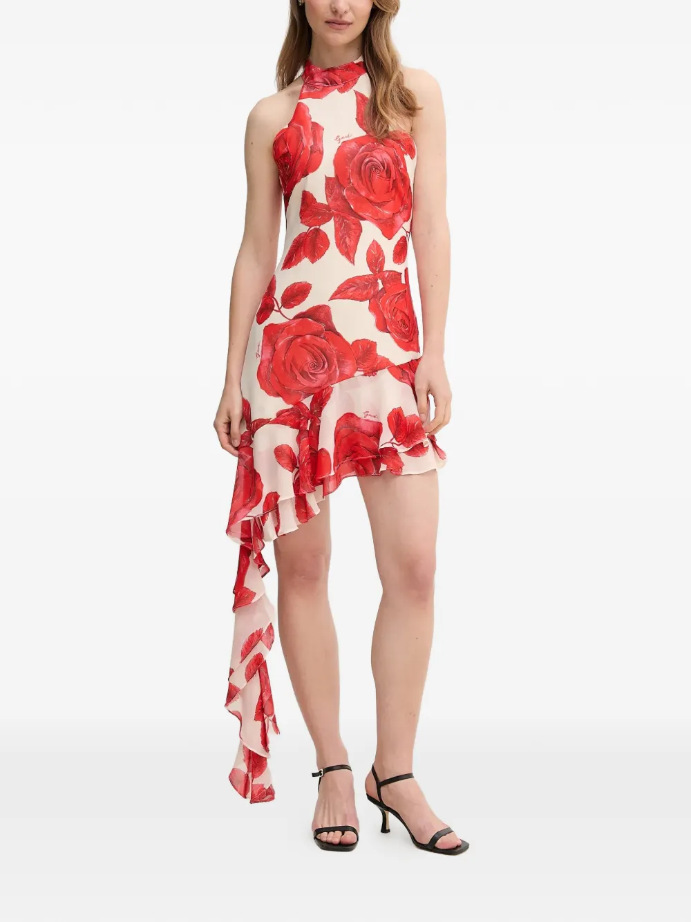  Gaudi Floral Mini Dress - Red 