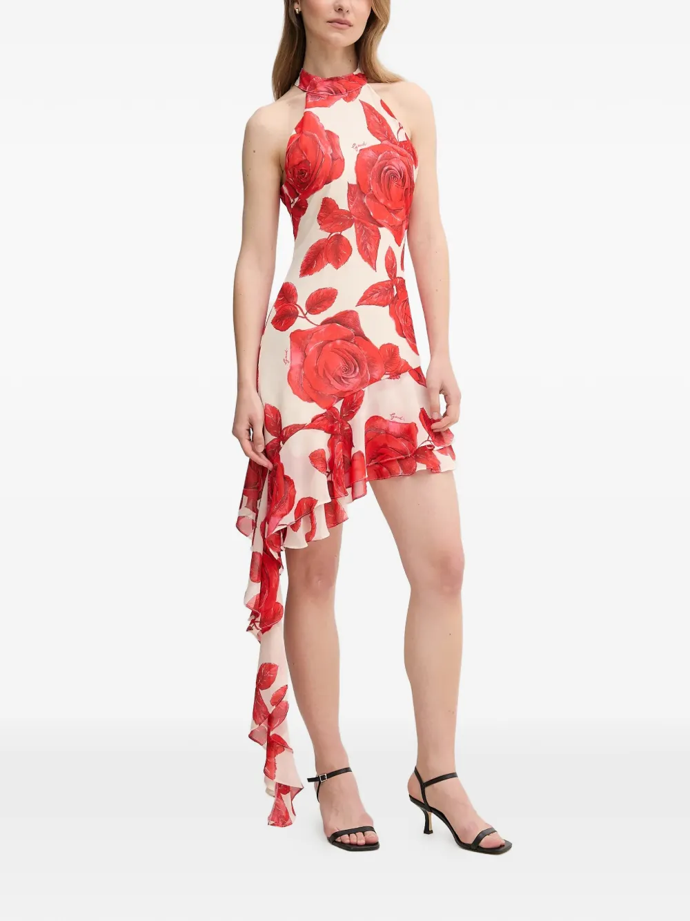 Gaudi floral dress - Rosso