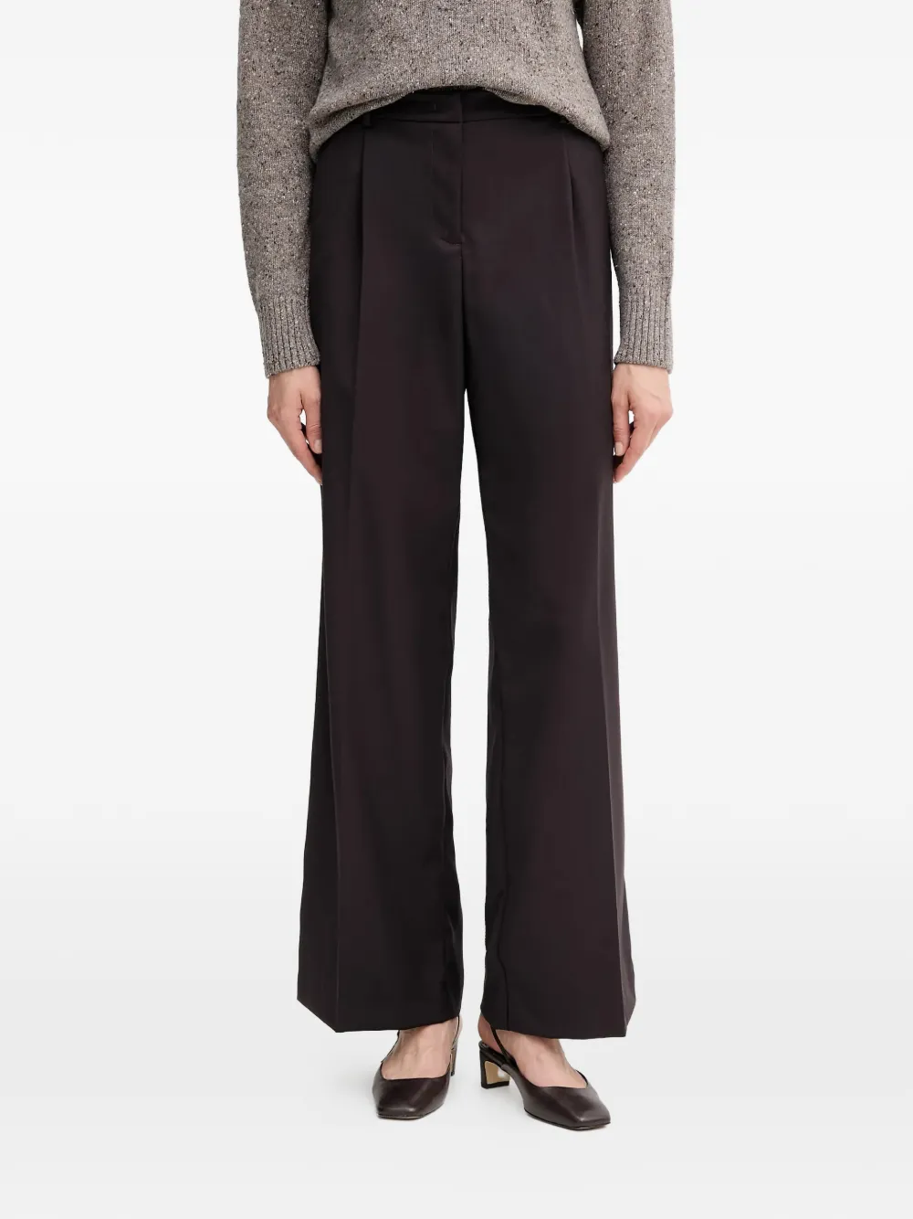 Gaudi wide-leg trousers - Marrone