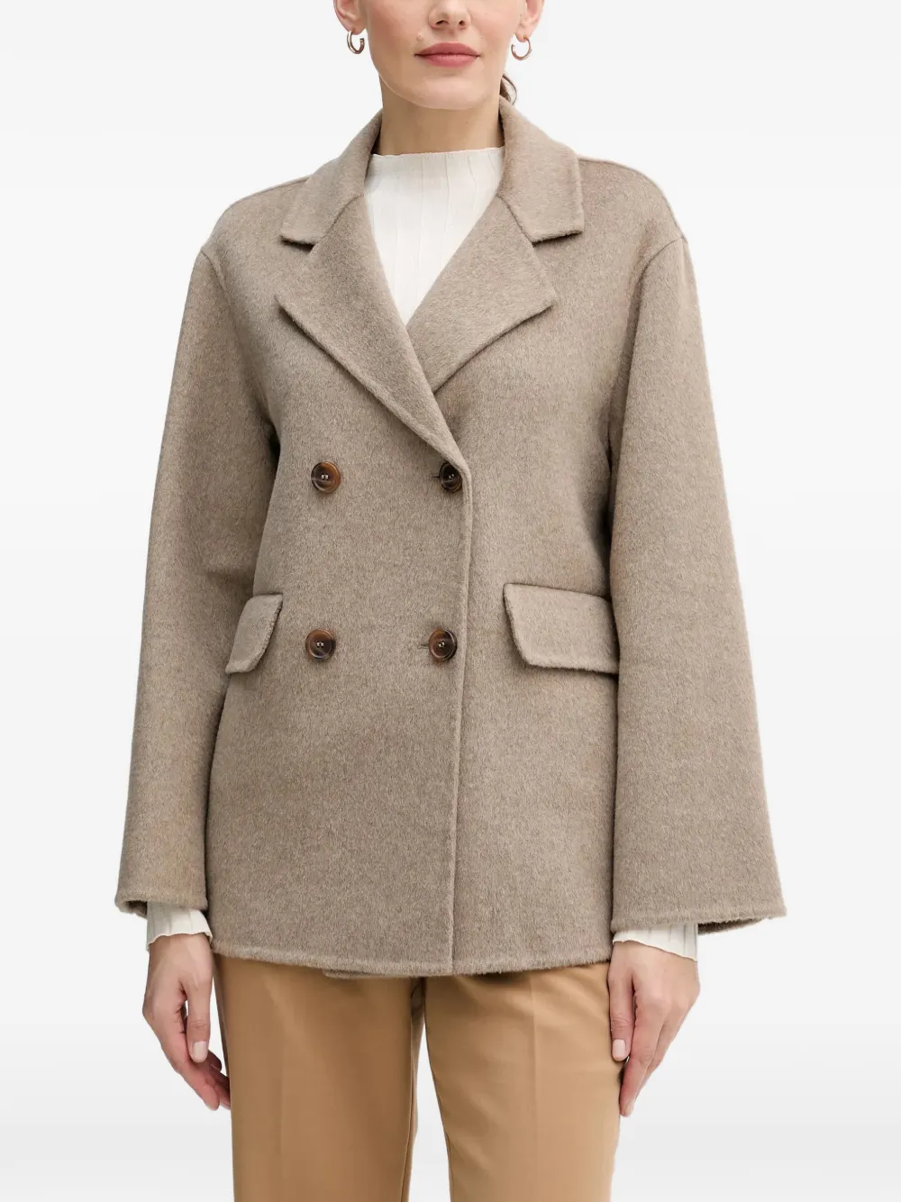 Gaudi double-breasted coat - Toni neutri