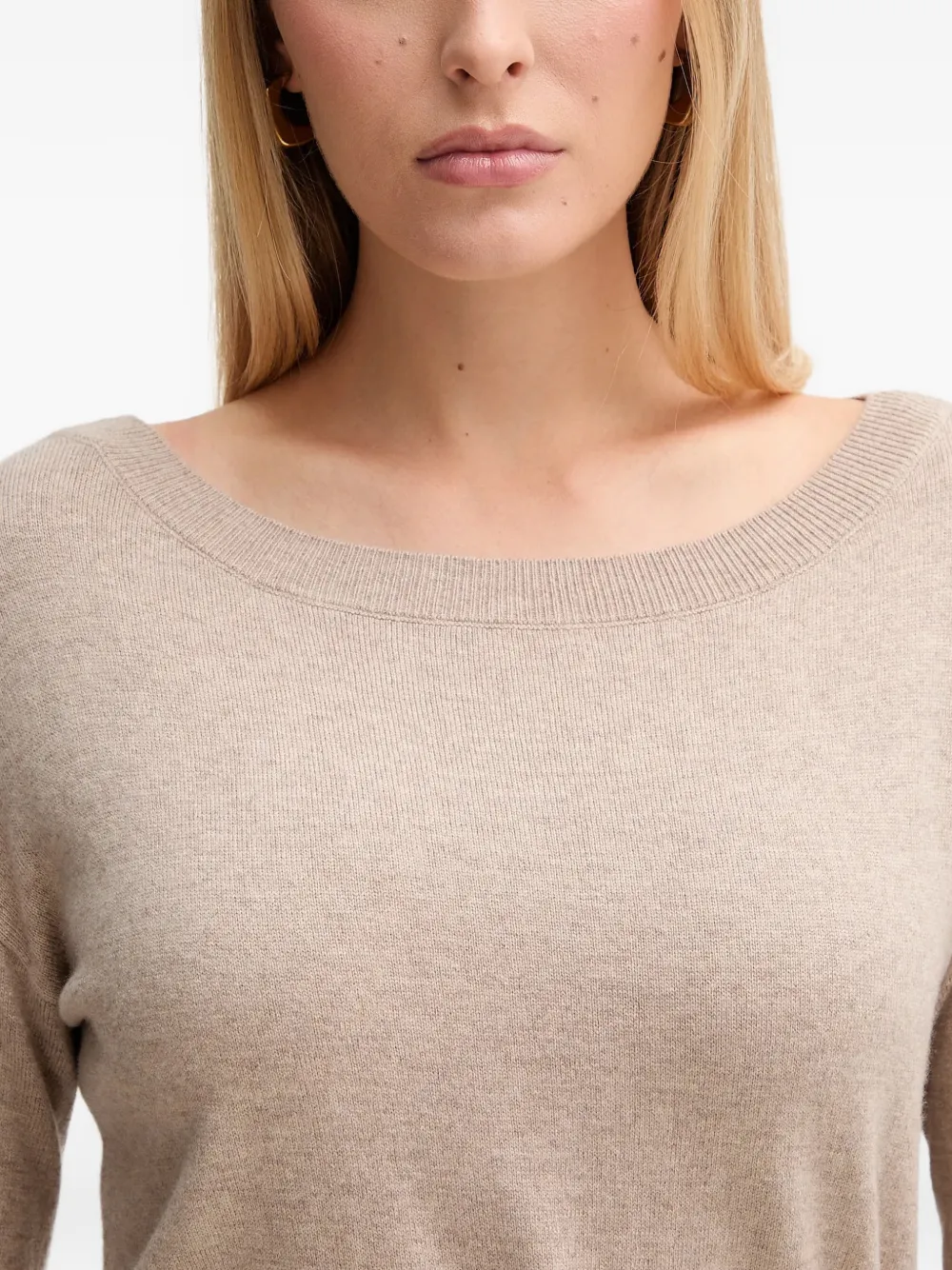 Gaudi Midi-jurk met gestrikte taille Beige