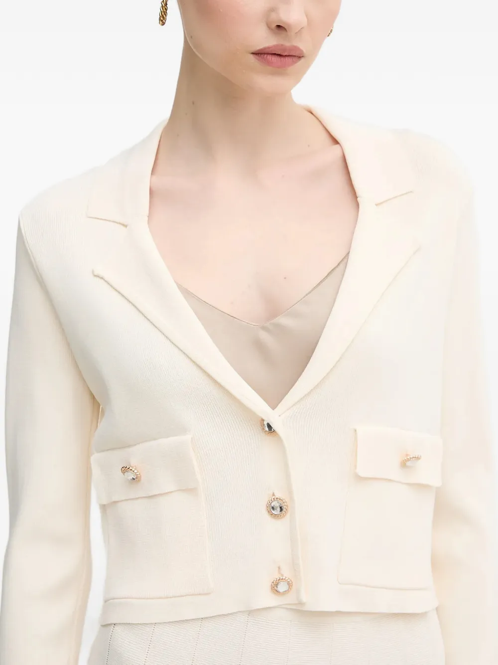 Gaudi Cropped vest Beige