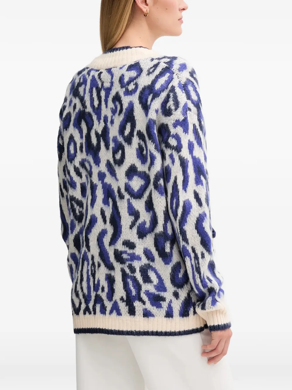  Gaudi Leopard-print Button-up Cardigan - Neutrals 