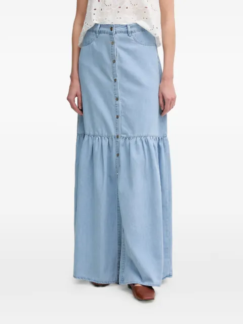 Gaudi buttoned maxi skirt