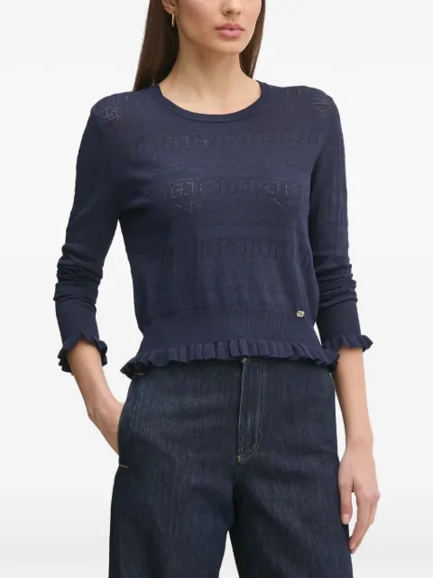 Gaudi ruffled-hem sweater