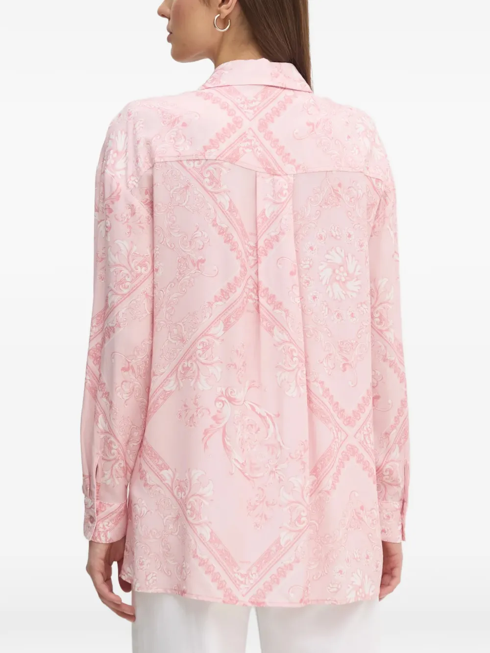 Flap-Pockets Patterned Shirt