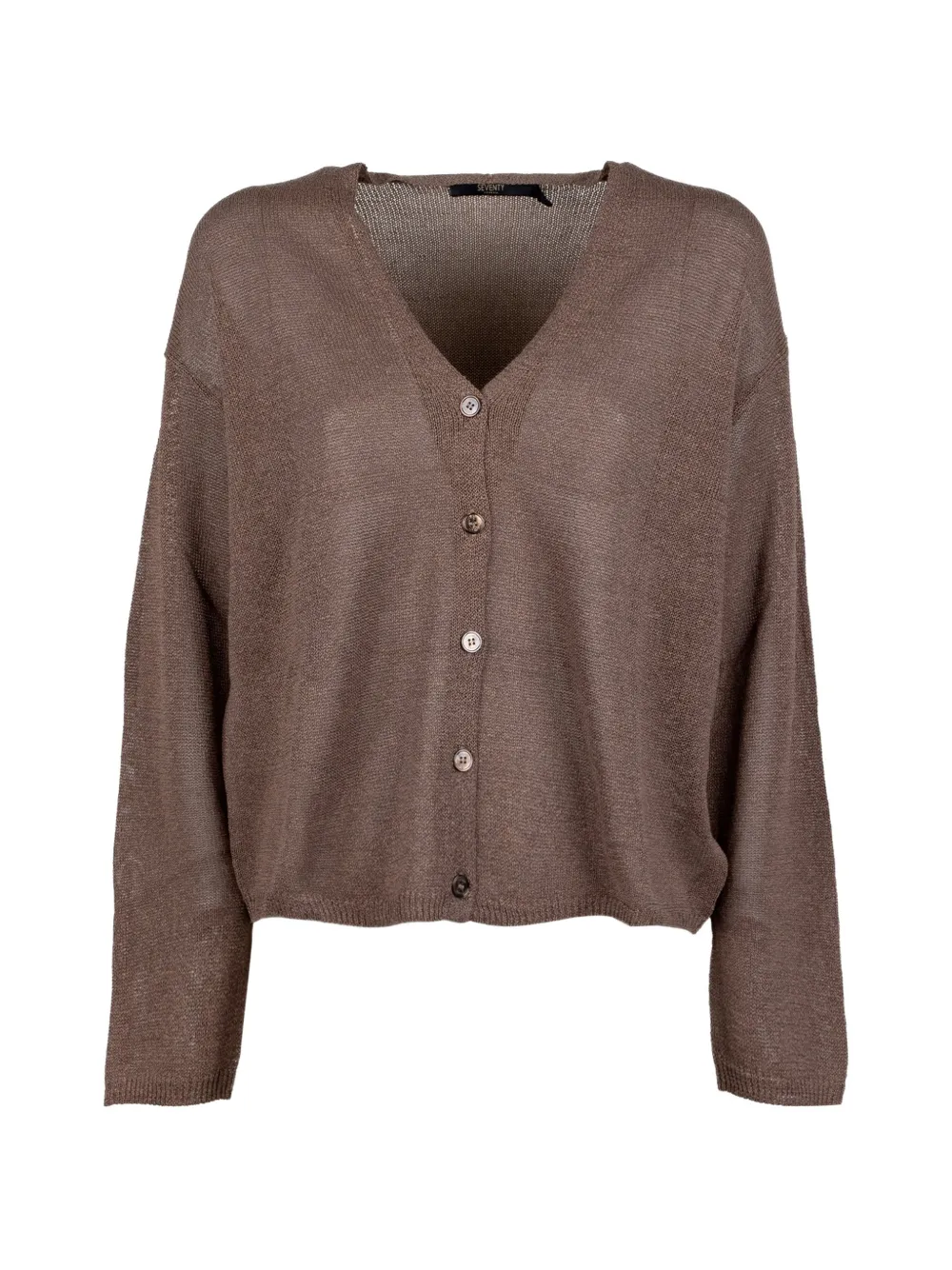 Seventy V-neck cardigan - Marrone