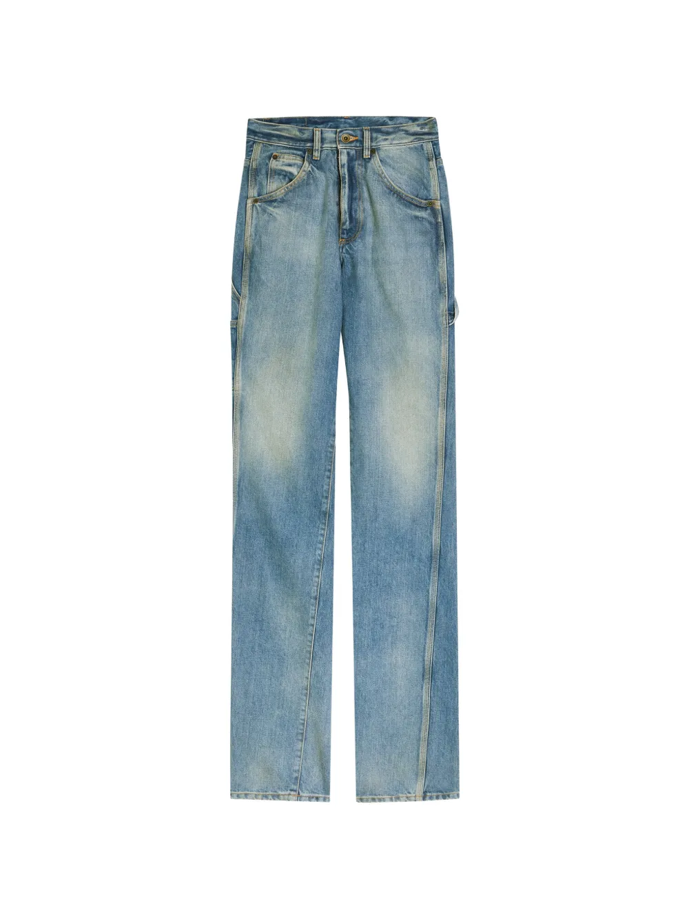 Maison Margiela button-fastening straight-leg jeans - Blu