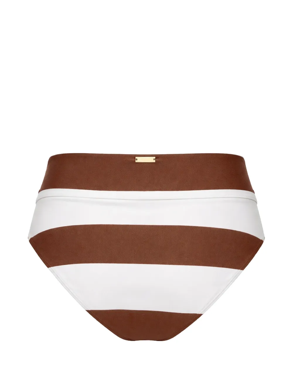  Cult Gaia Striped-pattern Belt Bikini Bottoms - White 
