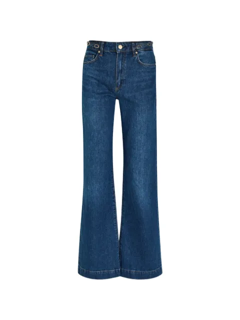 PAIGE belt-loop ring-detail jeans