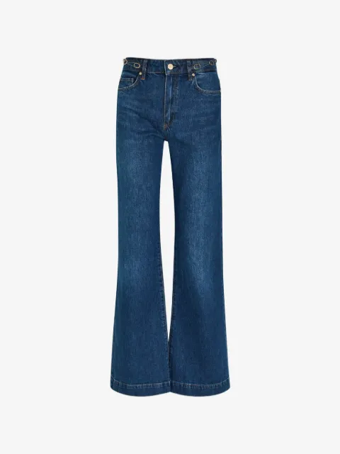 PAIGE belt-loop ring-detail jeans