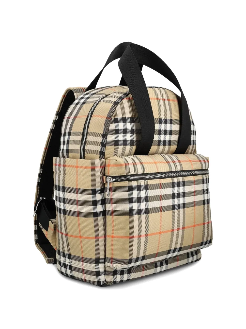  Burberry Kids Checked-pattern Backpack - Neutrals 