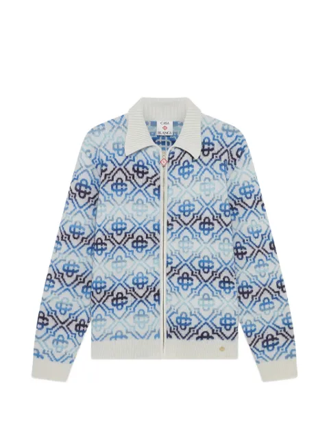 Casablanca patterned zip knitwear