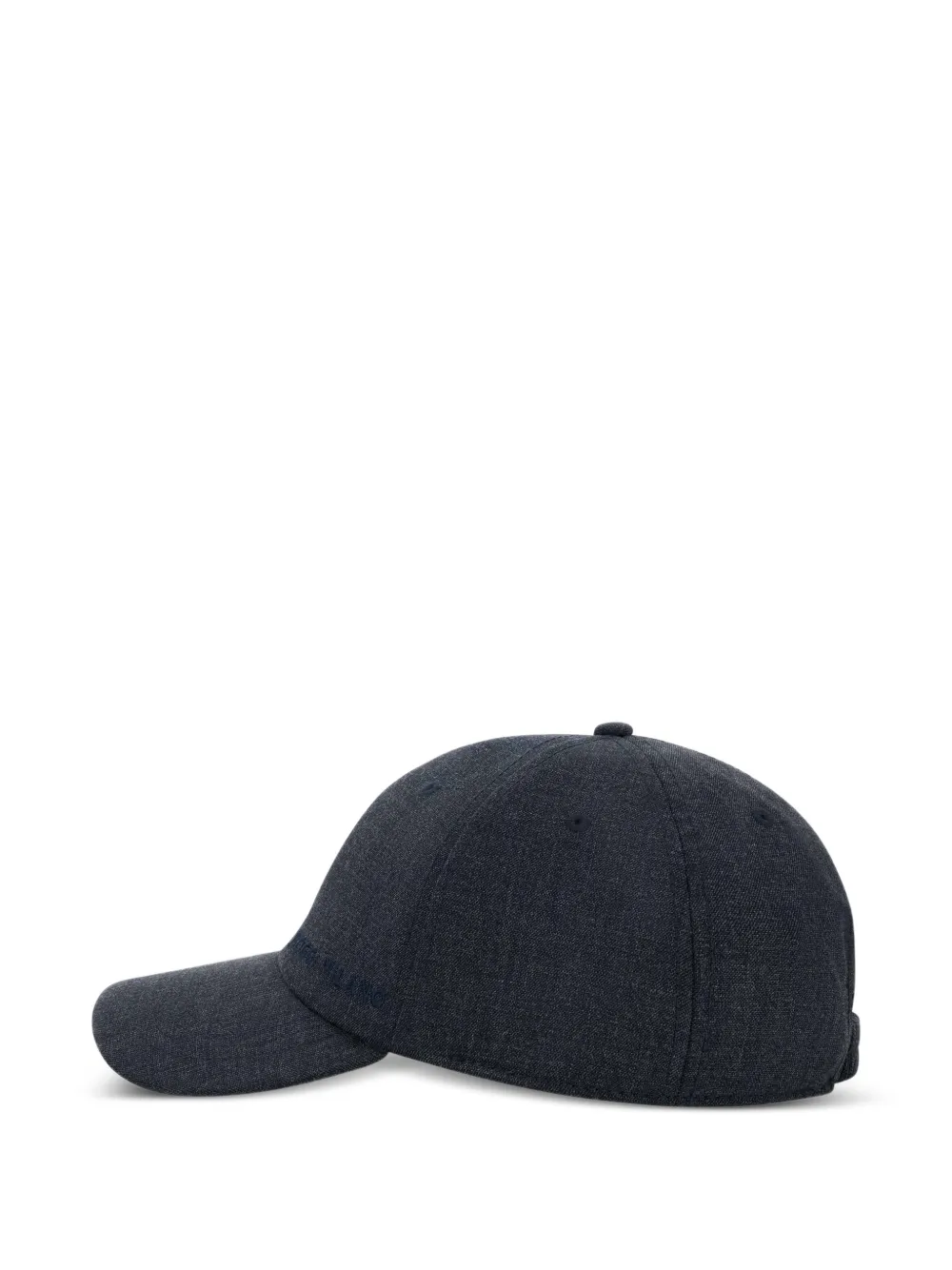 Boggi Milano appliquéd flannel cap - Blu