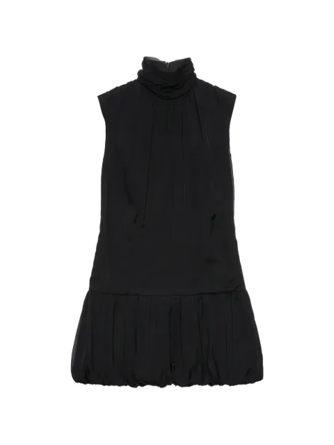 MSGM funnel-neck gathered mini dress