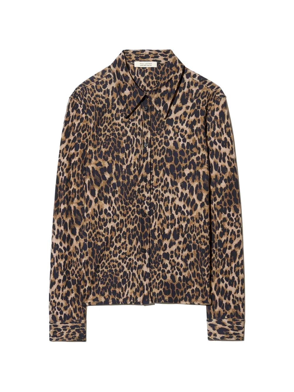Nili Lotan button-fastening leopard-print shirt - Toni neutri