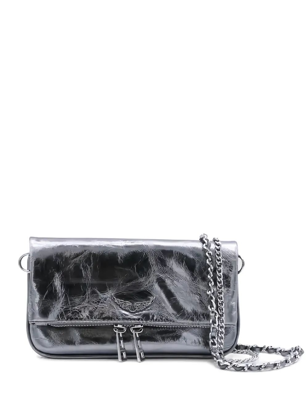 Zadig&Voltaire Rock Nano chain shoulder bag - Argento