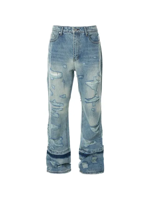 Who Decides War belt-loop distressed jeans