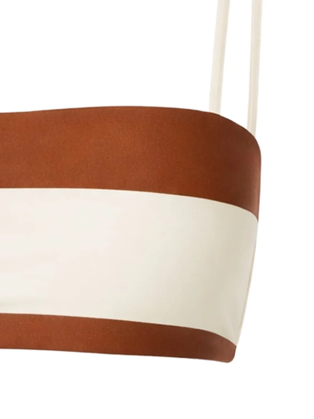 Cult Gaia Estrella gestreepte bikinitop Bruin