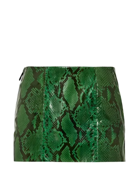 Philipp Plein Minirock aus Pythonleder